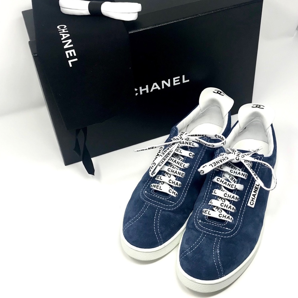 Chanel Cruise Suede Calfskin Low Top Sneakers - Picture 5 of 9